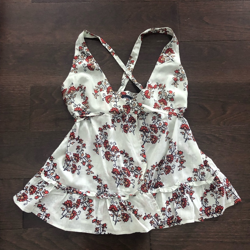 French Connection wrap top size 2
